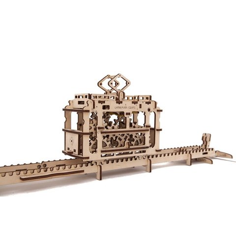 Механический 3D-пазл UGEARS Трамвайчик Превью 1