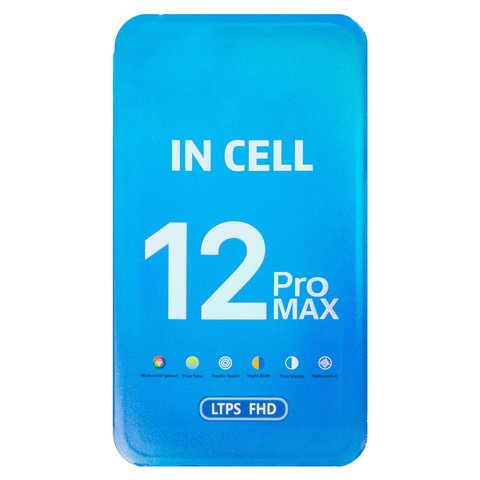 Дисплей для Apple iPhone 12 Pro Max, чорний, з рамкою, Copy, (TFT), ZY, LTPS HD+ Прев'ю 1