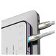 Cable USB Baseus Glimmer, USB tipo C, Lightning, 100 cm, 20 W, blanco, con revestimiento de nylon, con indicador, #CADH000002 Vista previa  1