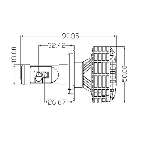 Car LED Headlamp Kit UP-6HL (H4, 3000 lm, CAN-bus compatible) Preview 3