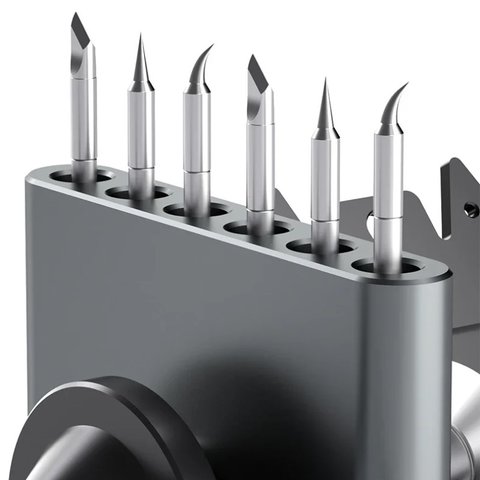 Soporte para cautines Mechanic RS5, con virutas para limpiar la punta, con un organizador Vista previa  2