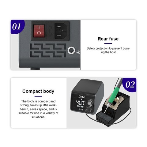 Estación de soldadura GVM T210S, digital, 120 W Vista previa  7