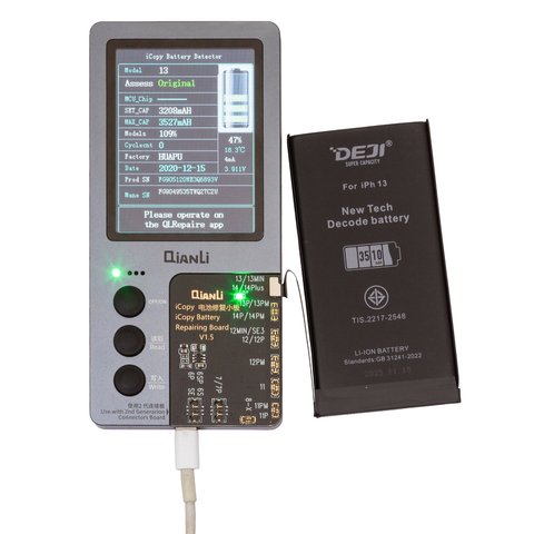 Batería Deji puede usarse con Apple iPhone 13, Li-ion, 3.84 V, 3510 mAh, mayor capacidad, sin mensaje de error, decode battery Vista previa  1