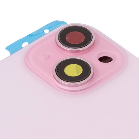 Carcasa puede usarse con iPhone 15, rosado, con botones laterales,  con sujetador de tarjeta SIM, Original (PRC), EU version Vista previa  1