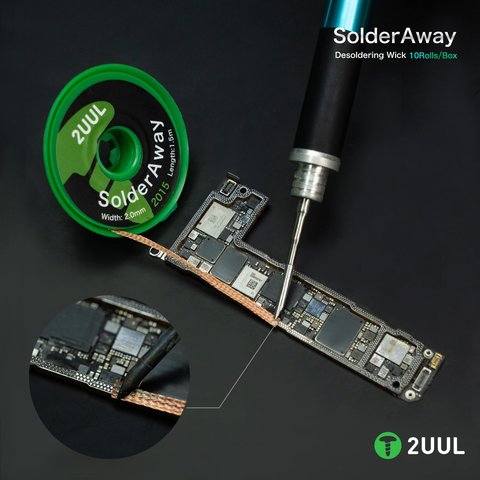 Malla para desoldar 2UUL DW11 2015, (Ancho) 2.0 mm, (L) 1.5 m Vista previa  3
