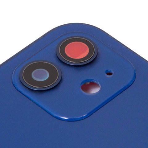 Корпус для iPhone 12, синій, з тримачем SIM-карти, з боковими кнопками Прев'ю 1