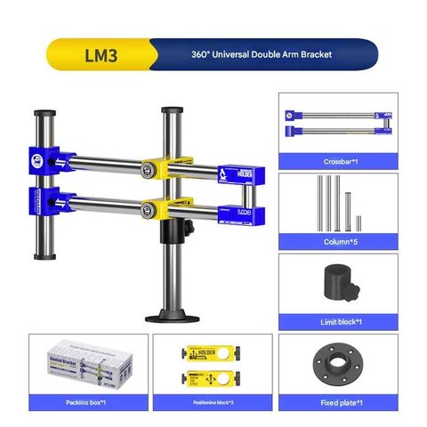 Штатив для микроскопа Mechanic LM3, двойный Превью 5