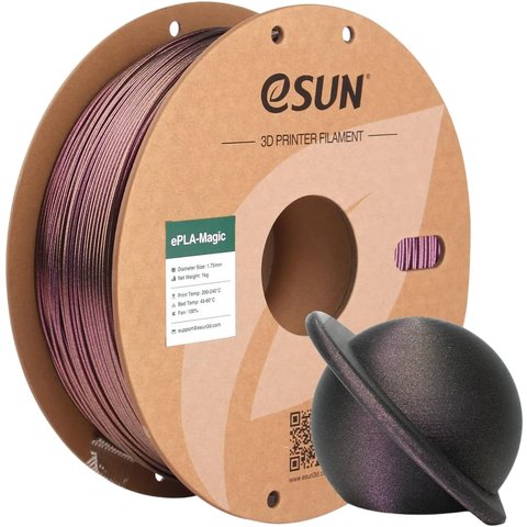 Филамент для 3D-принтера eSUN PLA-Magic Dark Twinkling Purple, 1 кг Превью 1
