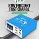 Сетевое зарядное устройство RELIFE RL-304N, 87 Вт, Quick Charge, Power Delivery (PD), 6 портов Превью 1