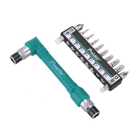 Набір біт з Г-подібною рукояткою Pro'sKit 1PK-212H Прев'ю 1
