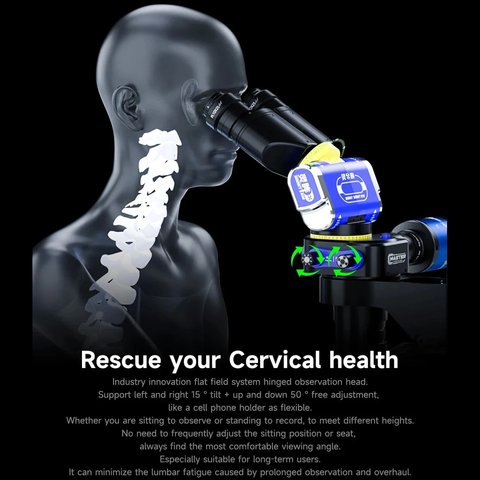 Мікроскоп Mechanic SE7045-TGSD ROBOT SMART EYE, тринокулярний, 7X-45X Прев'ю 4
